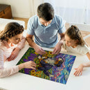 Bernese Mountain Dog Stained Glass Jigsaw Puzzle