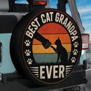 Best Cat Grandpa Ever Car Spare Tire Cover