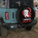 Betty Boop I Wanna Be Love By You Car Spare Tire Cover