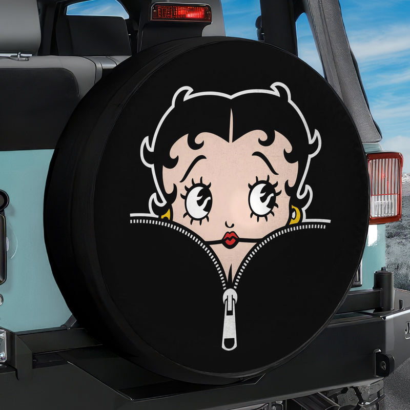 Betty Boop Zip Jeep Car Spare Tire Cover