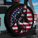 Big Foot American Flag Car Spare Tire Cover