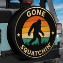Big Foot Gone Squatchin Car Spare Tire Cover