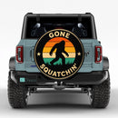 Big Foot Gone Squatchin Car Spare Tire Cover