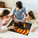 Bigfoot American Flag Jigsaw Puzzle