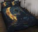 Bigfoot Reading On A Crescent Moon Quilt Bed Sets