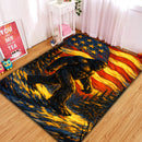 Bigfoot American Flag Rectangular Area Rug