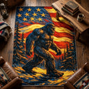 Bigfoot American Flag Rectangular Area Rug