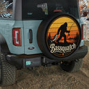 Bigfoot Fishing Sasquatch Vintage Car Spare Tire Cover