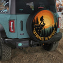Bigfoot Introvert In Nature Custom Jeep Wheel Cover With Camera Hole