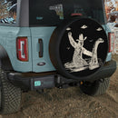 Bigfoot Riding The Loch Ness Monster Car Spare Tire Cover With Camera Hole