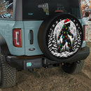 Bigfoot Xmas Car Spare Tire Cover With Camera Hole