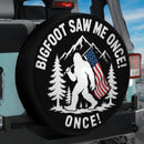 Bigfoot Saw Me Once Car Spare Tire Cover