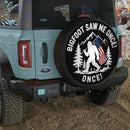 Bigfoot Saw Me Once Car Spare Tire Cover