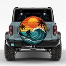 Sasquatch Sunset Surf Car Spare Tire Cover