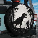 Bigfoot With T-rex Car Spare Tire Cover
