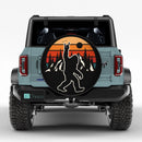 Sasquatch Bigfoot Say Hi Vintage Jeep Car Spare Tire Cover