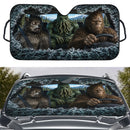 Bigfoot x Cthulhu x Werewolf Car Auto Sunshades