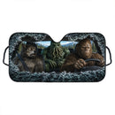 Bigfoot x Cthulhu x Werewolf Car Auto Sunshades