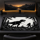 Bigfoot x T-Rex B&W Desk Mat