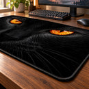 Black Cat Eyes Desk Mat