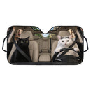 Black Cat Huh Cat Car Auto Sunshades