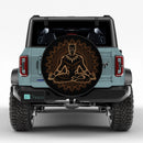 Mandala Meditating Black Panther Yoga Jeep Car Spare Tire Cover