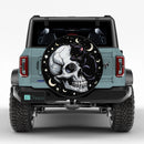 Black Cat Skull Jeep Car Spare Tire Cover