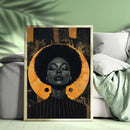 Black Woman Spiritcore - Living Room - Canvas Wall Art - Print - Wall Decor