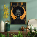 Black Woman Spiritcore - Living Room - Canvas Wall Art - Print - Wall Decor