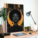 Black Woman Spiritcore - Living Room - Canvas Wall Art - Print - Wall Decor