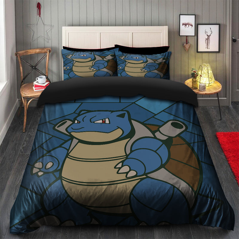 Blastoise Stained Glass Bedding Set