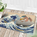 Blastoise Charizard The Great Wave Japan Doormat Home Decor