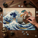 Blastoise Charizard Pokemon The Great Wave Jigsaw Puzzle