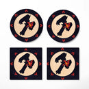 Blaziken Pokemon Evolution Fire Ceramic Decor Coaster - Gift Idea