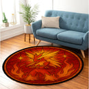 Blaziken Pokemon Stained Glass Round Rug