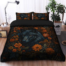 Bloom Of The Shadow Wolf Bedding Set