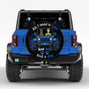 Blue Jeep Scooby Doo Love Dog Car Spare Tire Cover
