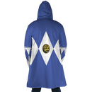 Blue Ranger Mighty Morphin Power Rangers Hooded Fleece Cloak Coat