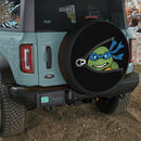 Blue TMNT Ninja Mutant Teenage Unzipped Jeep Car Spare Tire Cover