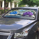 Blue & Purple M&M Chocolate Custom Car Windshield Sunshades