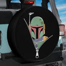 Boba Fett Unzipped Jeep Car Spare Tire Cover