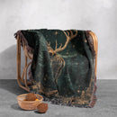 Forest Guardian Deer Woven Throw Blanket