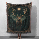 Forest Guardian Deer Woven Throw Blanket