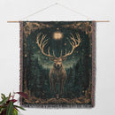 Forest Guardian Deer Woven Throw Blanket