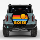 Sunset Retro Boise Car Spare Tire Cover