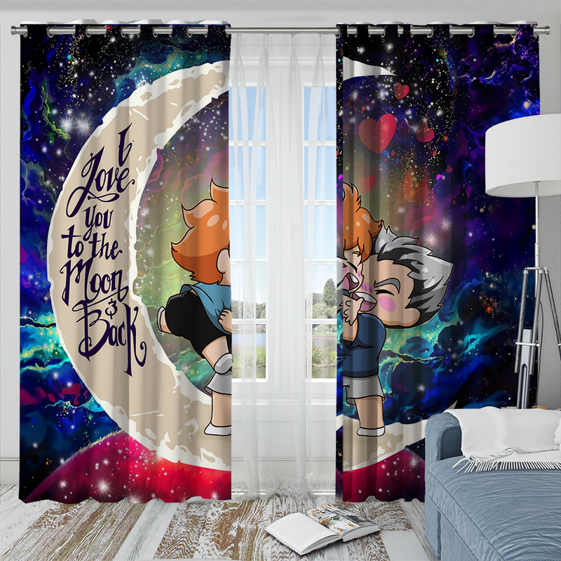 Bokuhina Love You To The Moon Galaxy Window Curtain