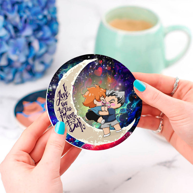 Bokuhina Love You To The Moon Galaxy Ceramic Decor Coaster - Gift Idea