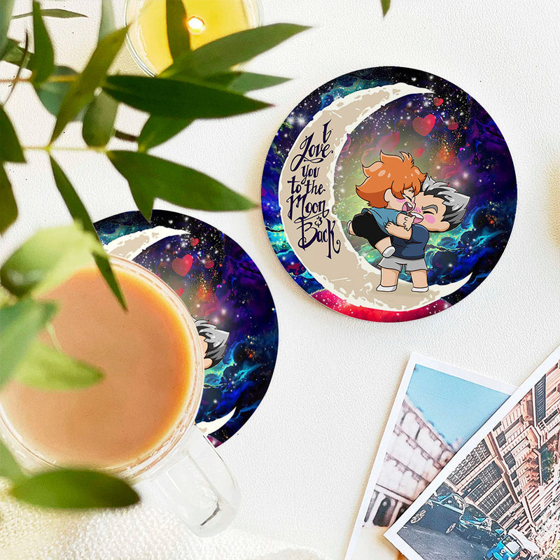 Bokuhina Love You To The Moon Galaxy Ceramic Decor Coaster - Gift Idea