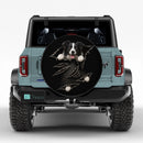 Border Collie Torn Through Car Spare Tire Cover With Camera Hole