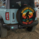 Breaking Heart Retro Bigfoot Car Spare Tire Cover